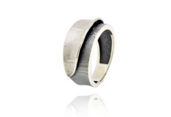 Anillo Plata Arior Doble Fulla Pequeńo, Plata y Plata Oxidada 1181771XU
