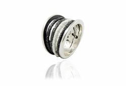 Anillo Plata Arior Dynamic Grande Gris 1183178XMU