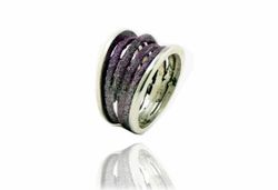 Anillo Plata Arior Dynamic Grande Lila 1183179XPU