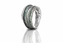 Anillo Plata Arior Dynamic Grande Verde 1183176XPU