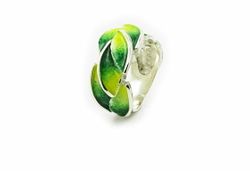 Anillo Plata Arior Eire Verde 1,2cm  1183097EPU