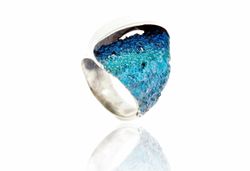 Anillo Plata Arior Gala Grande Azul 1182317XPU