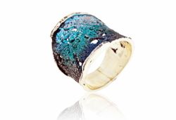 Anillo Plata Arior Intenzza Grande Azul 1182104XPU