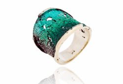 Anillo Plata Arior Intenzza Grande Verde 1182085XPU