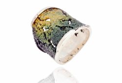 Anillo Plata Arior Intenzza Grande Verde Liquen 1181981XPU