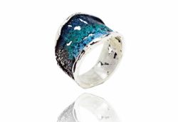 Anillo Plata Arior Intenzza Pequeńo Azul 1182101XPU