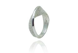 Anillo Plata Arior Moebius Textura Gris 1182912MU