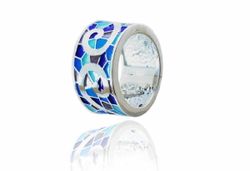Anillo Plata Arior Onadis Azul 1182663EPU