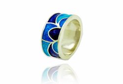 Anillo Plata Arior PalmeraQ Azul 1180972EPU