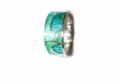 Anillo Plata Arior PalmeraQ Verde 1181042EPU