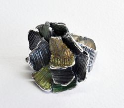 Anillo Plata Arior Samo Summum Grande Verde 1182178XPU