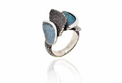 Anillo Plata Arior Smile Grande Gris 1182759XPU