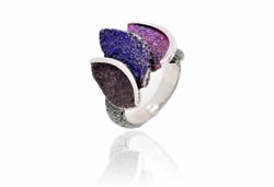 Anillo Plata Arior Smile Grande Lila 1182760XPU