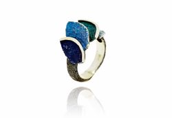 Anillo Plata Arior Smile Pequeńo Azul 1182899XPU