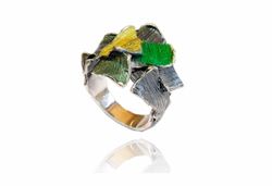 Anillo Plata Arior Summum Pequeńo Verde 1182167XPU