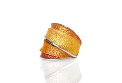 Anillo Plata Arior Troia Grande Ocre 1182621XPU