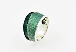 Anillo Plata Arior Troia Pequeńo Verde 1182741XPU