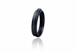 Anillo Plata Arior Urban Negro 1183120XU