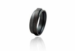 Anillo Plata Arior Urban Negro 1183121XU