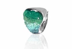 Anillo Plata Arior Verde Gala 1183236XPU