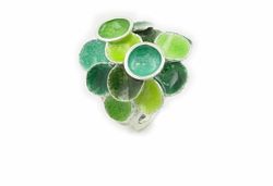 Anillo Plata Arior Verde Multi Singular 1183307EPU