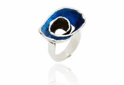 Anillo Plata Arior Volut Azul 1181930XPU