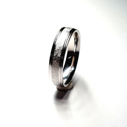 Anillo Plata Aro Hielo Bisel 5mm AP30/70