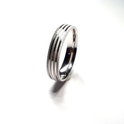Anillo Plata Aro Ranurado 4mm AP30/43