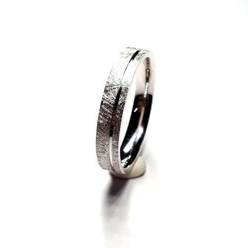 Anillo Plata Aro Ranurado 4mm AP30/80