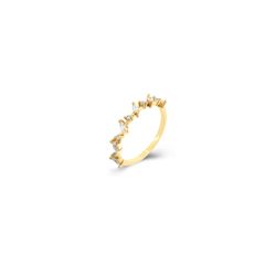 Anillo Plata Dorada 1,5mm ANZ0235DOXX12 Circonitas