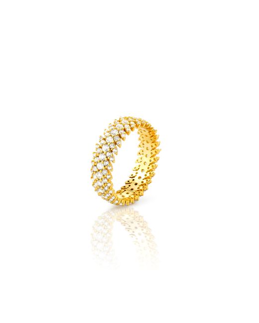 Anillo Plata Dorada 21mm ANZ0298DO16 Circonitas