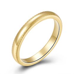 Anillo Plata Dorada 2,5mm ANL0244DOXX14 Liso Pulido En Brillo