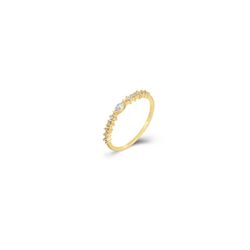 Anillo Plata Dorada 2,5mm ANZ0262DOXX14 Circonitas Marquesa