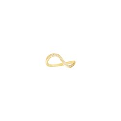 Anillo Plata Dorada 2mm ANZ0286DOXX16 Ola Circonitas