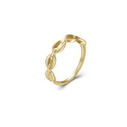 Anillo Plata Dorada 4,5mm ANL0292DOXX10 Eslabones