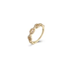 Anillo Plata Dorada 5mm ANZ0271DOXX12 Eslabones Circonitas