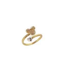 Anillo Plata Dorada AG0122A Abierto Minnie Mouse