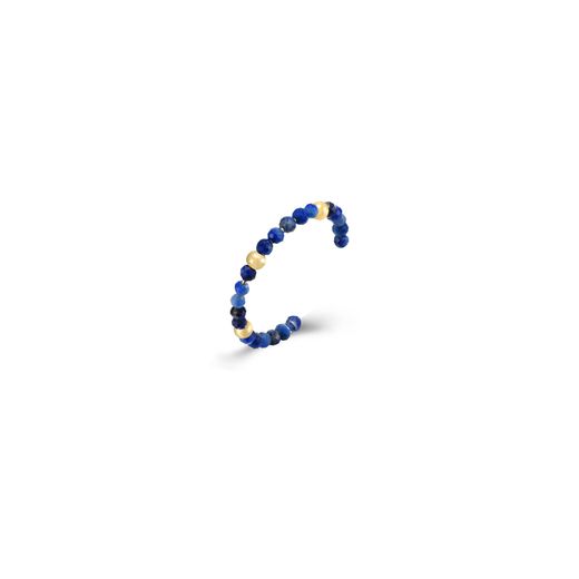 Anillo Plata Dorada ANM0166DOLP16 Abierto Piedras Minerales Lapislázuli
