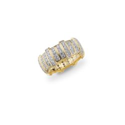 Anillo Plata Dorada Sovrani J12772M13 Circonitas