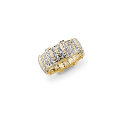 Anillo Plata Dorada J12772M15 Circonitas