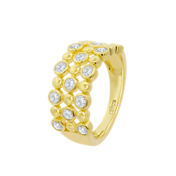 Anillo Plata Dorada Lotus LP3879-3/212 Circonitas