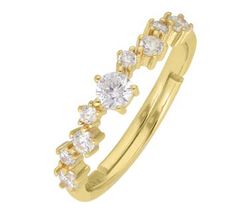 Anillo Liska Plata Dorada LPZ094AN-D Circonitas