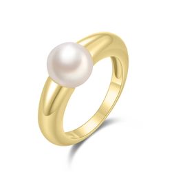 Anillo Plata Dorada Mujer ANM0174DOPA12 Perla Cultivada