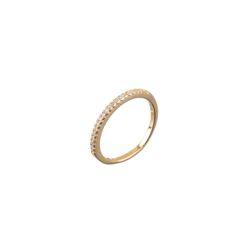 Anillo Plata Dorada Mujer ANZ0034DO14 Circonitas