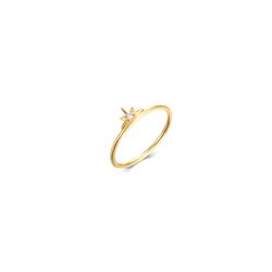 Anillo Plata Dorada Mujer ANZ0186DOCZ10 Sol Circonitas
