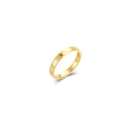 Anillo Plata Dorada Mujer ANZ0187DOCH10 Circonita Marrón