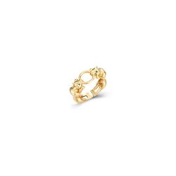Anillo Plata Dorada Mujer ANZ0214DOXX12 Pantera Circonitas
