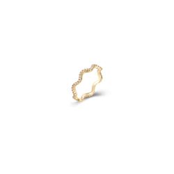 Anillo Plata Dorada Mujer ANZ0231DOCZ10 Ola Circonitas