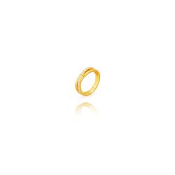 Anillo Plata Dorada Mujer ANZ0329DO12 Bandas Cruzadas C. circonitas