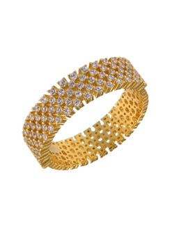 Anillo Plata Dorada Mujer PANI2218/C Circonitas